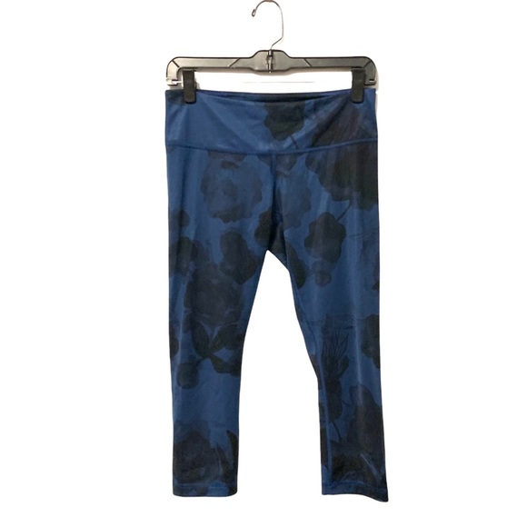 Lululemon 6 Inky Floral Wunder Under Crop II Leggings - Picture 2 of 10